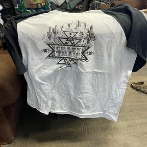 Crazy train 3/4 sleeve shirt